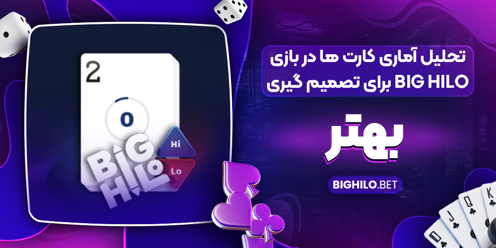 تحلیل آماری کارت‌ ها در بازی Big HiLo برای تصمیم‌ گیری بهتر